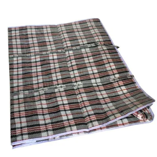 48x Extra Large Checkered Bags  - Striped Shopping Bags - 78cm x 65cm x 25cm