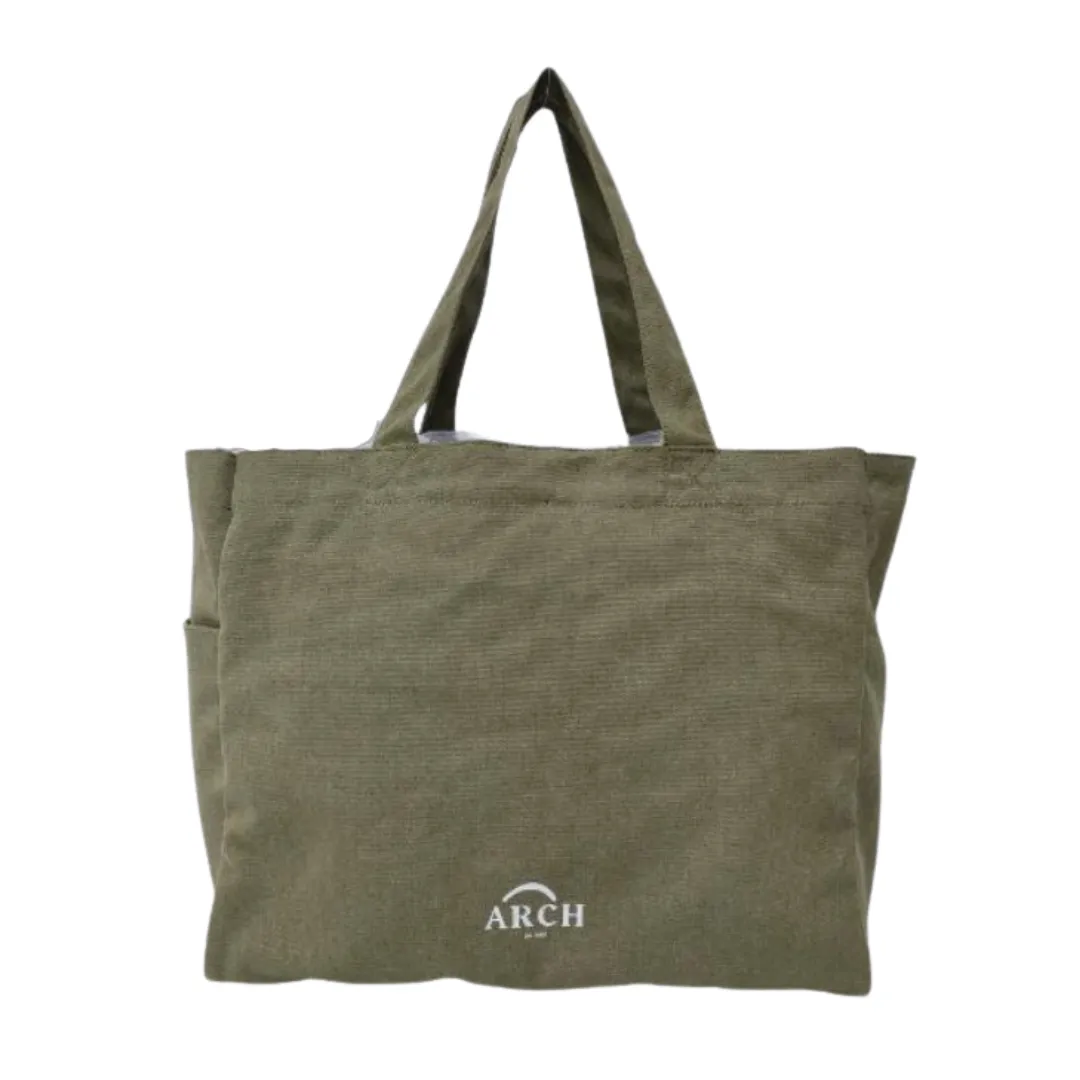 ARCH Pocket Tote Bag - Moss