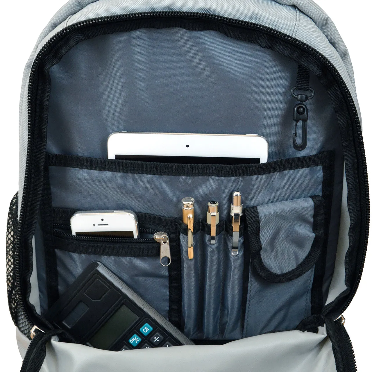 Baylor Premium Wheeled Backpack in Grey