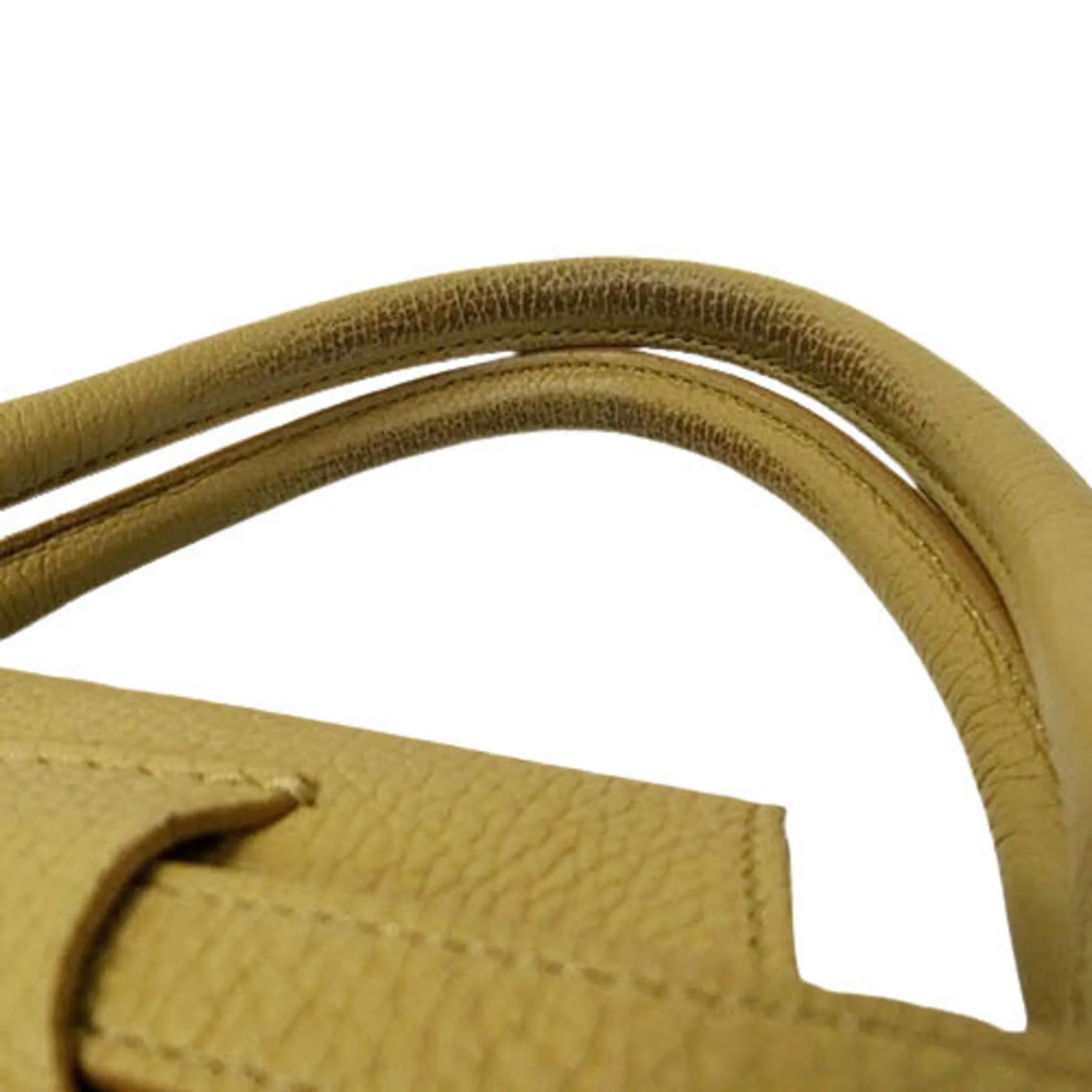Celine Bag Ladies Handbag Shoulder 2way Belt Small Leather Beige