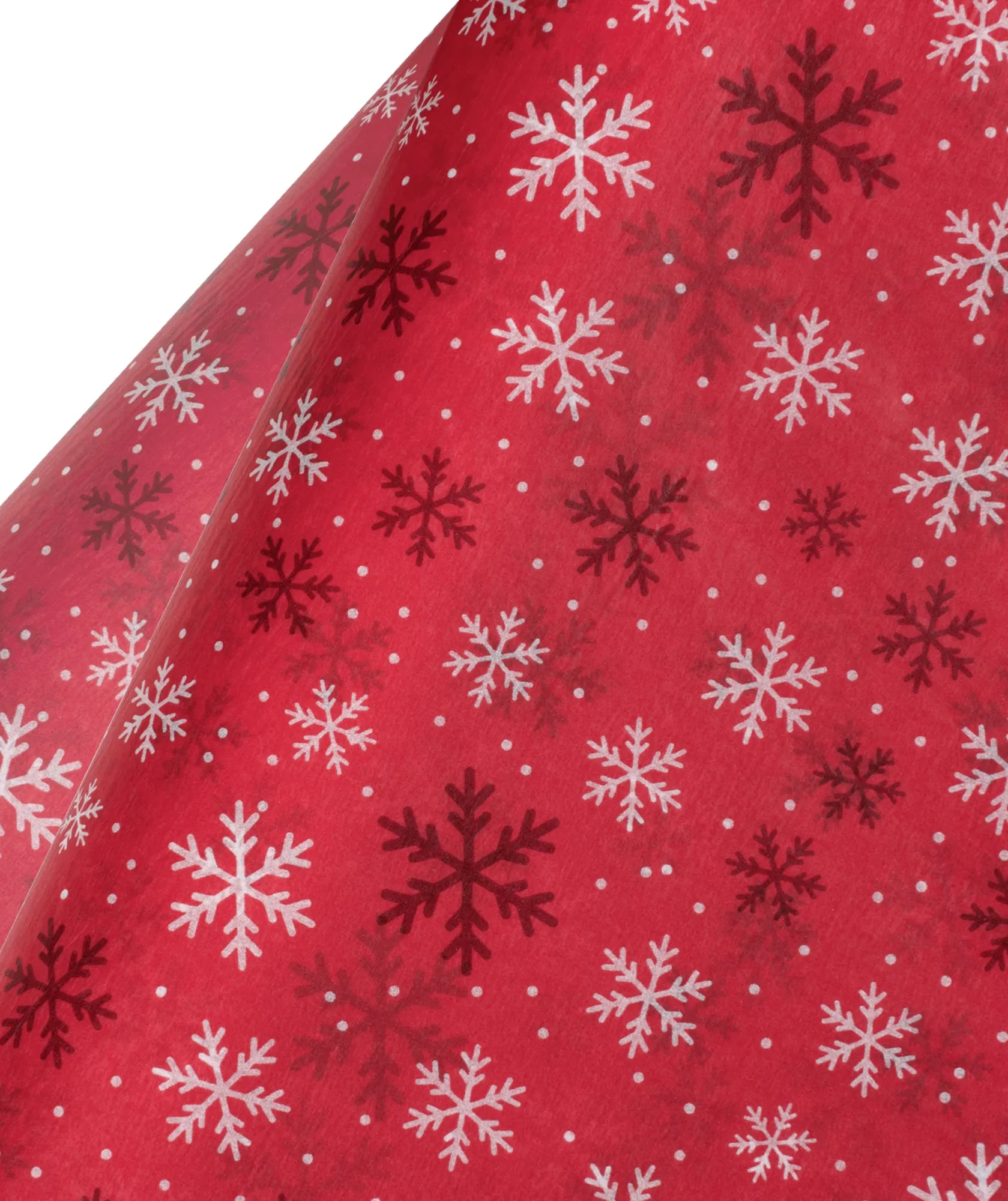 Chirstmas Winter Red Snow Tissue Paper 20" x 30" Bulk Pack