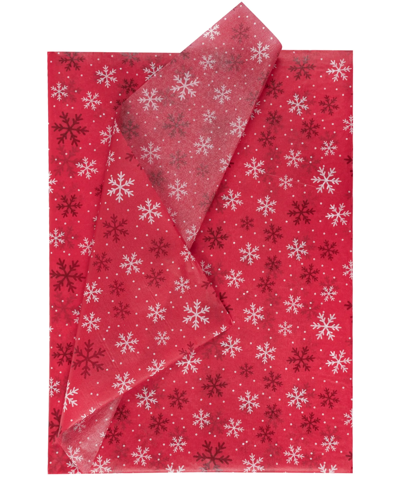 Chirstmas Winter Red Snow Tissue Paper 20" x 30" Bulk Pack