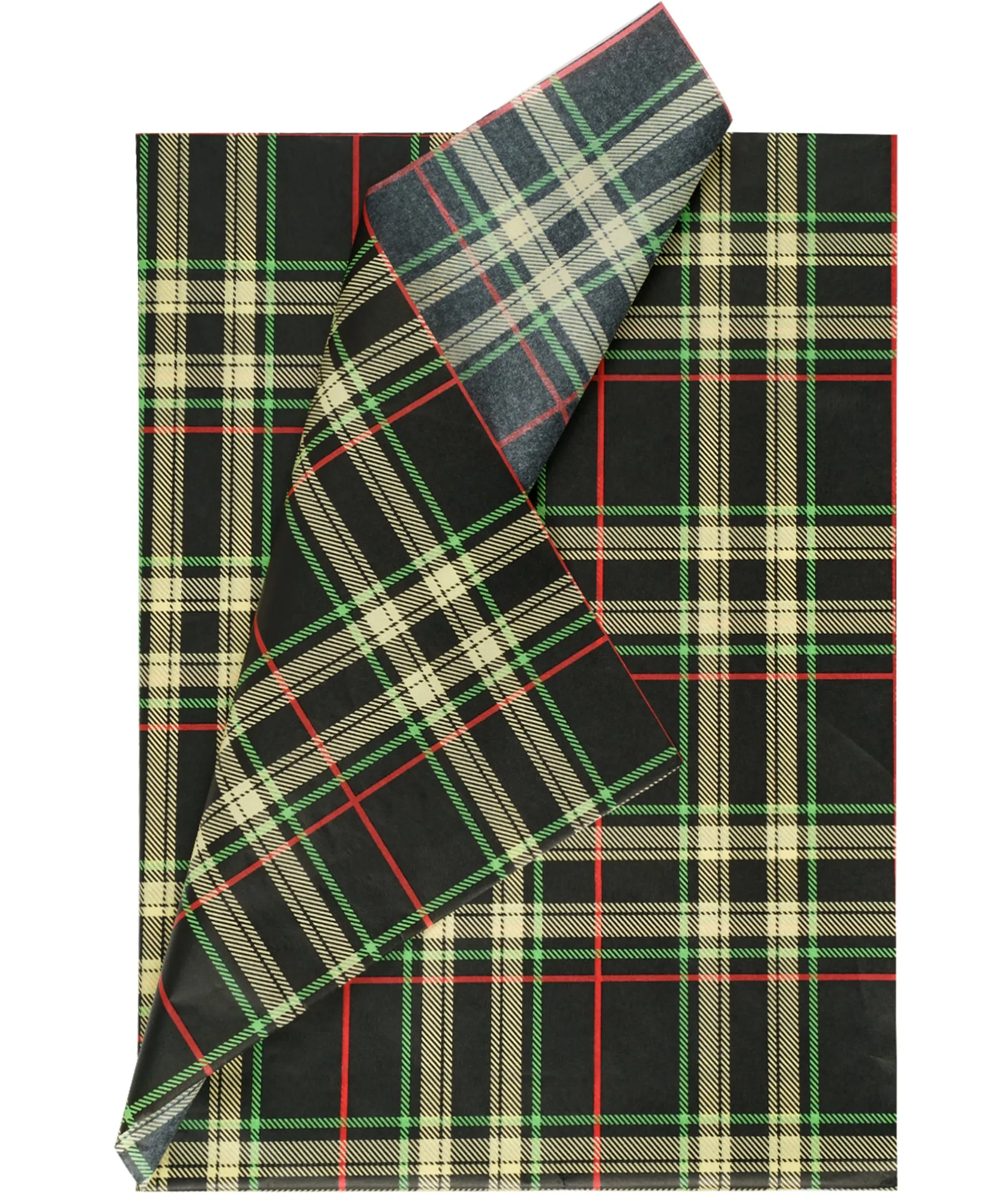 Christmas Buffalo Green & Red Checks Tissue Paper 20" x 30" Bulk Pack