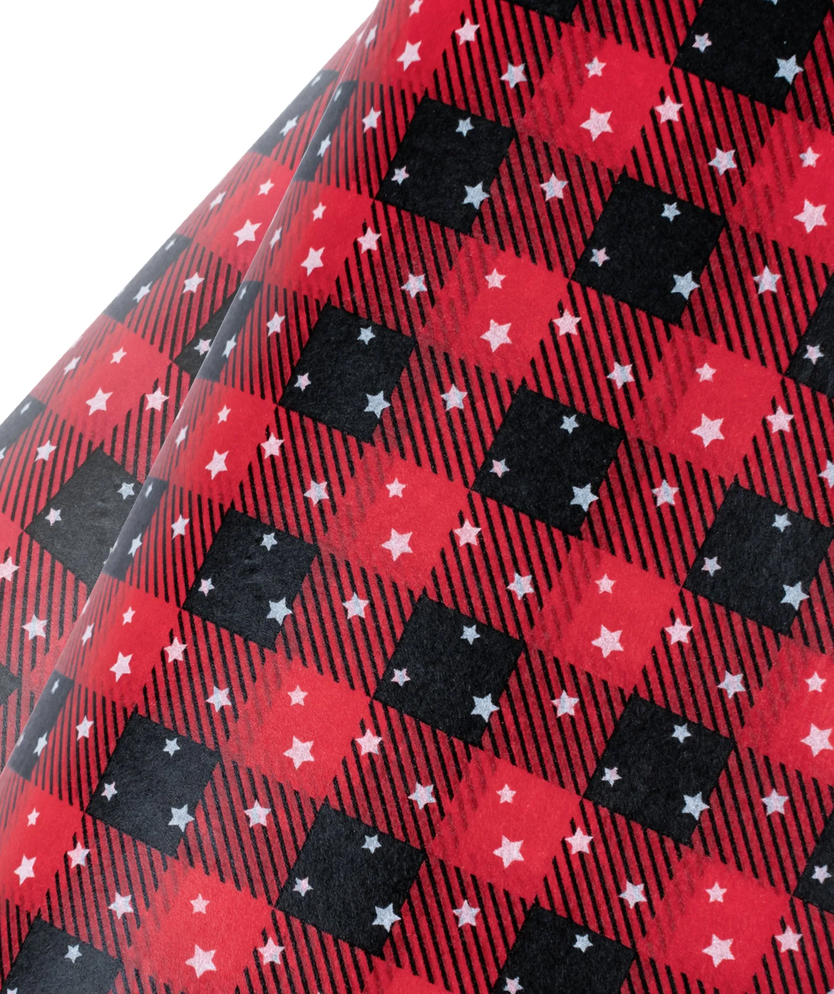 Christmas Buffalo Grid Red & Black Tissue Paper 20" x 30" Bulk Pack