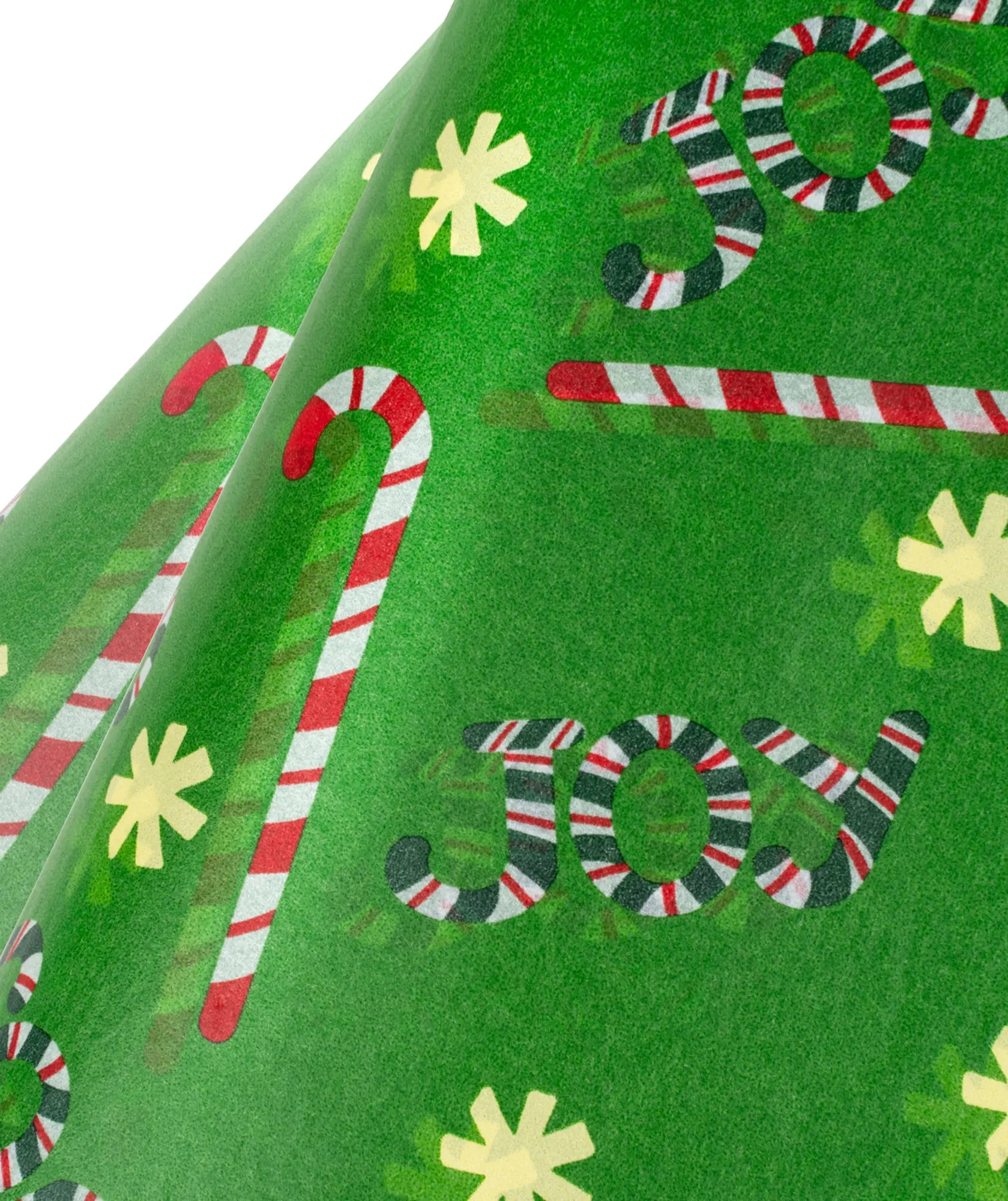 Christmas Candy Cane Green Tissue Paper 20" x 30" Bluk Pack