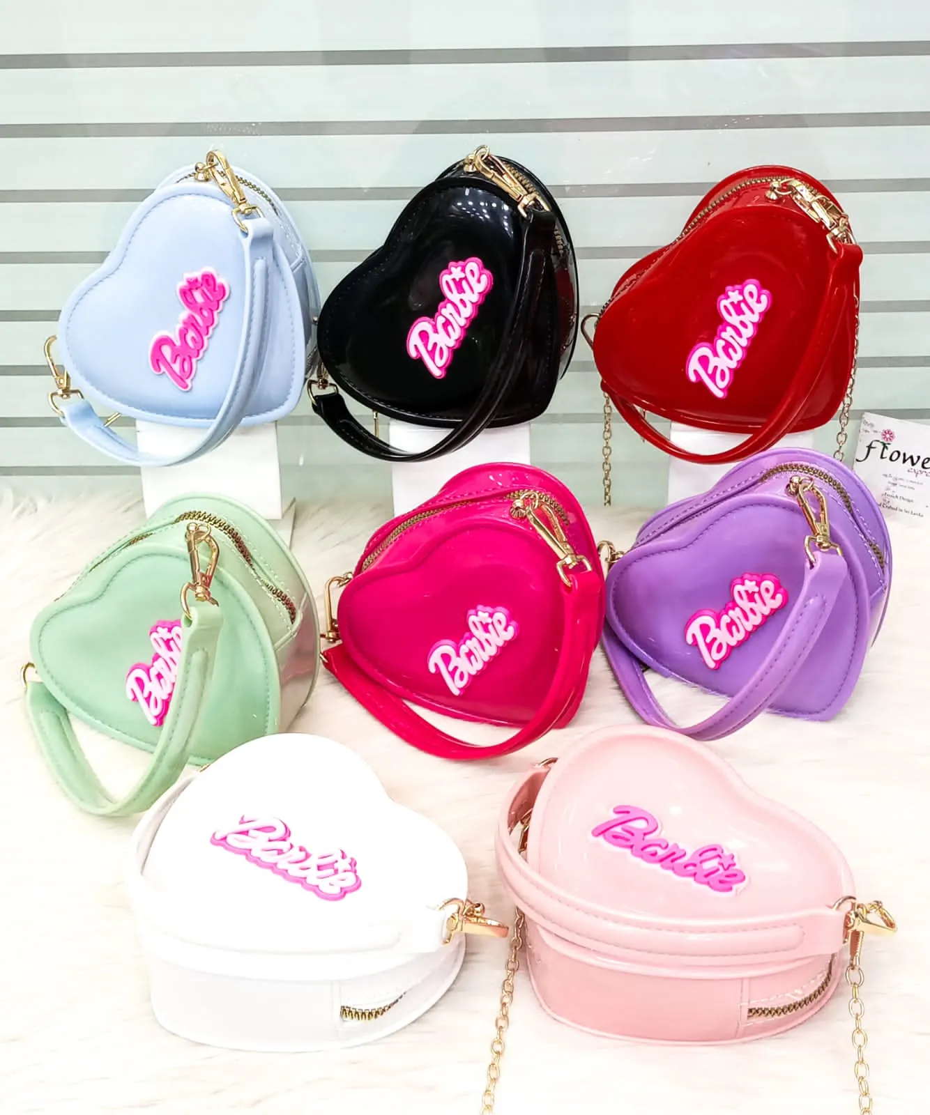 Fibre Jelly Barbie Heart Mini Crossbody