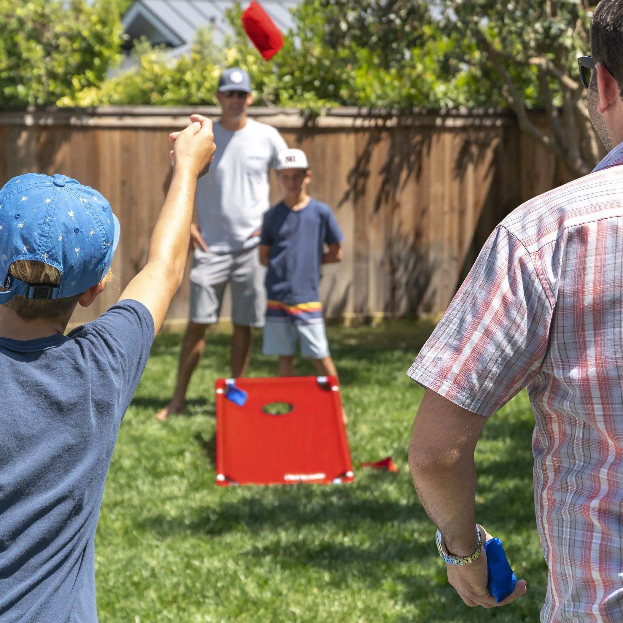 GoSports Portable 4'x2' PVC-Framed Cornhole Game Set