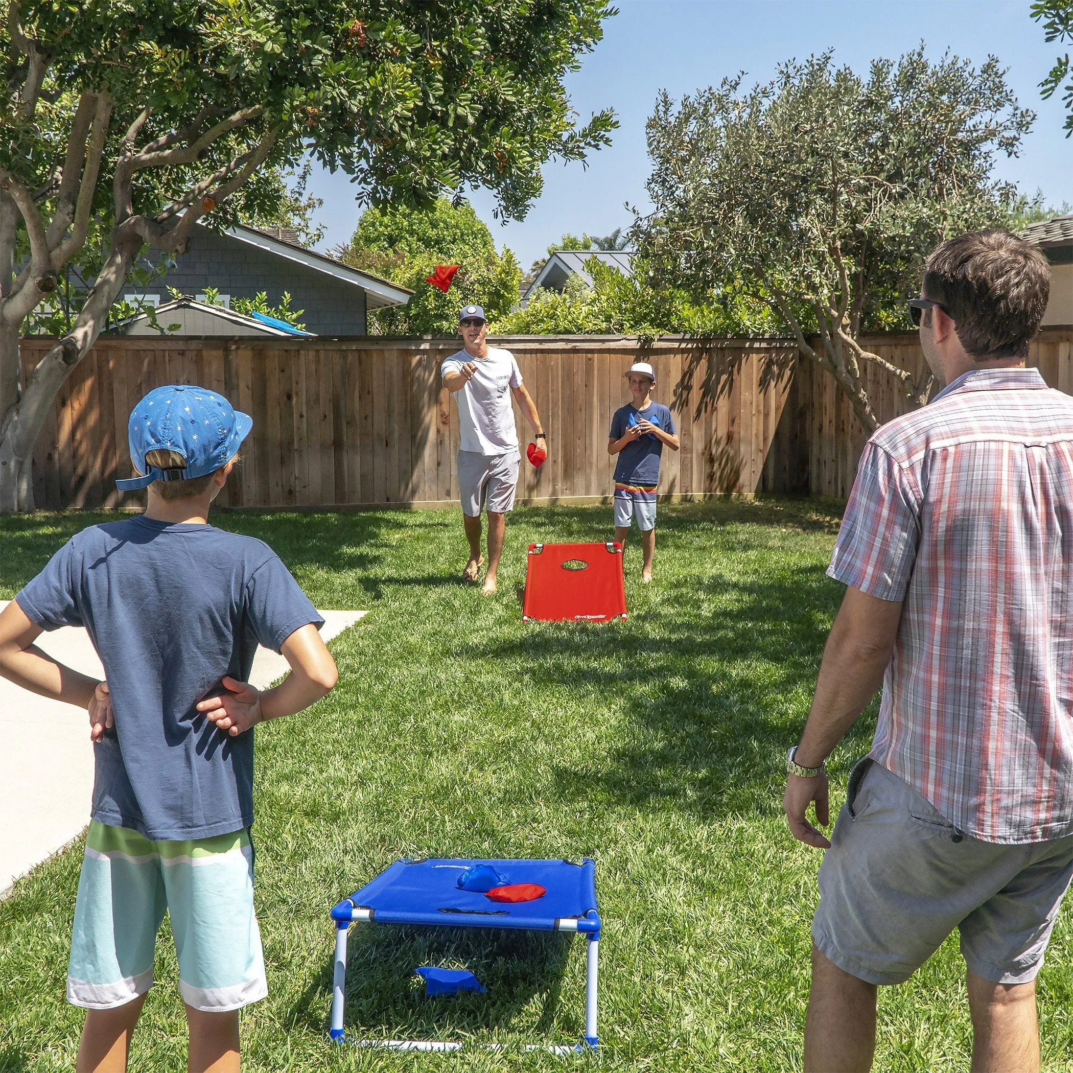 GoSports Portable 4'x2' PVC-Framed Cornhole Game Set