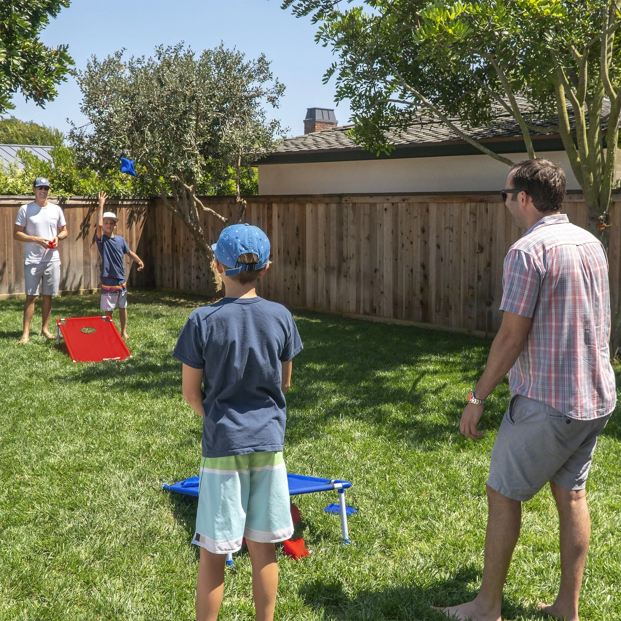 GoSports Portable 4'x2' PVC-Framed Cornhole Game Set
