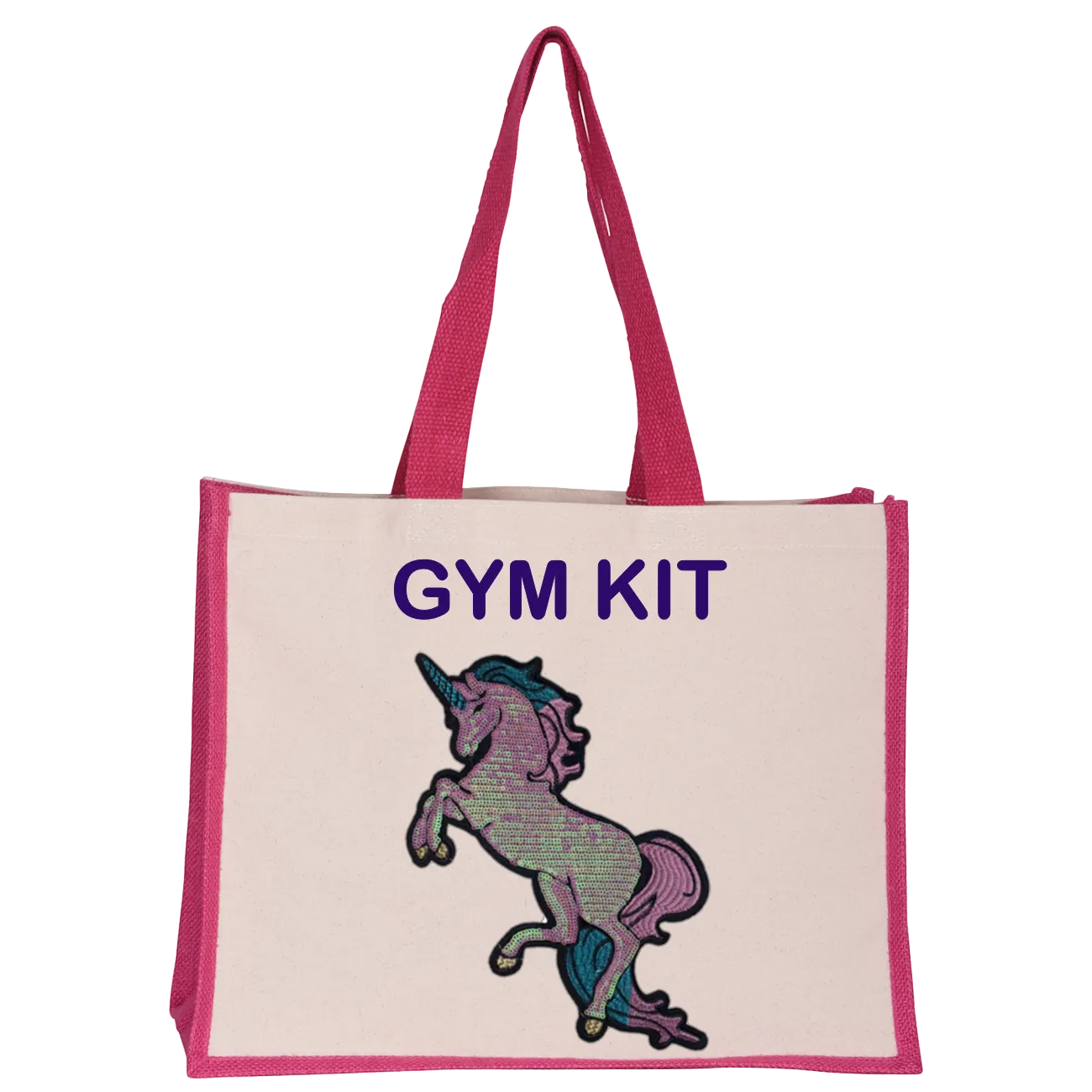 Pearly Sequin Unicorn Midi Tote Bag