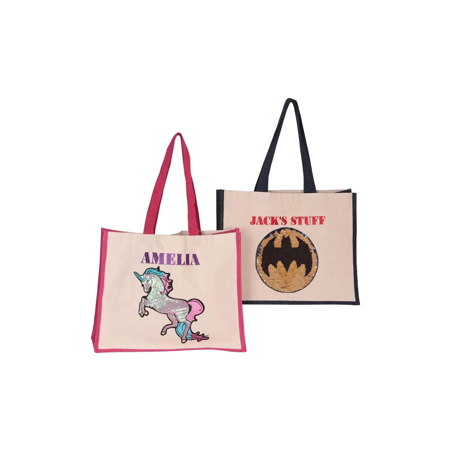 Rainbow Heart Midi Tote Bag