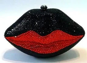 Red/Black Rhinestone Clutches