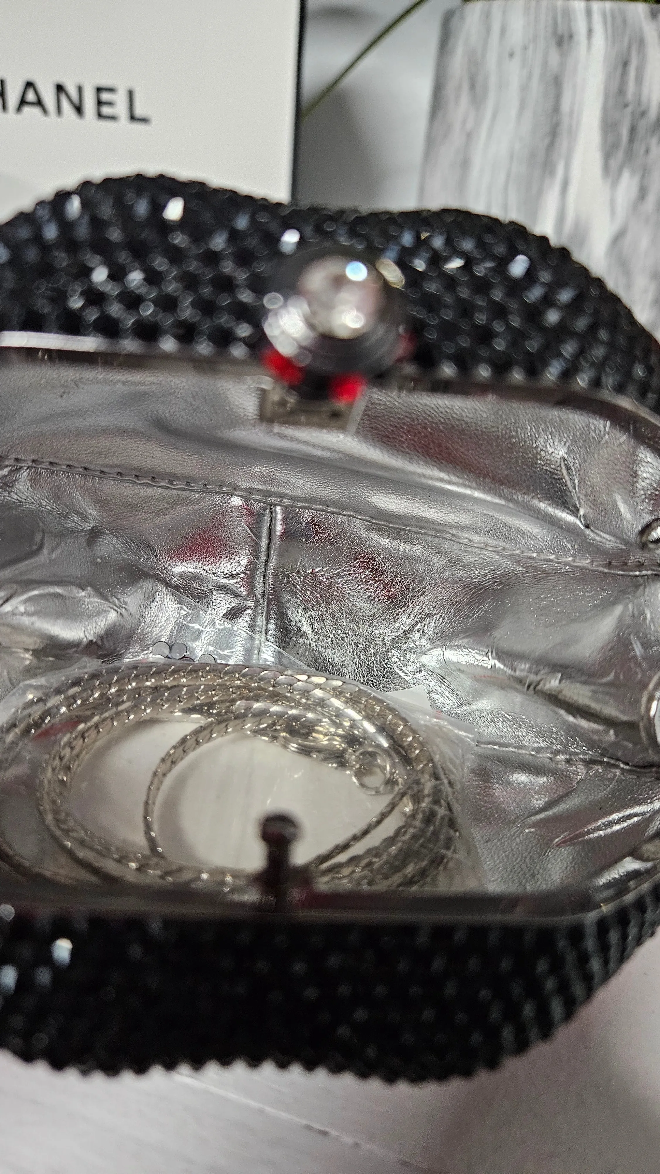 Red/Black Rhinestone Clutches