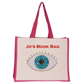Turquoise Eye Midi Tote Bag