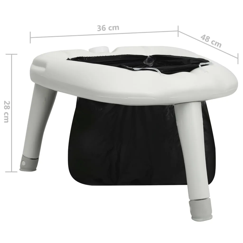 vidaXL Camping Toilet with Bags 200 kg